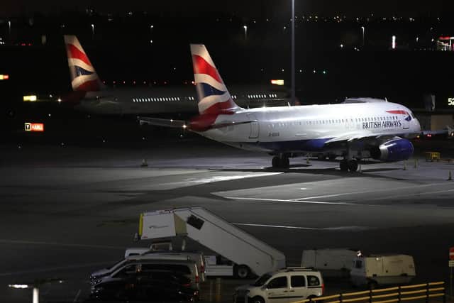 Planes at Heathrow airport were temporarily delayed after the sighting of a drone.