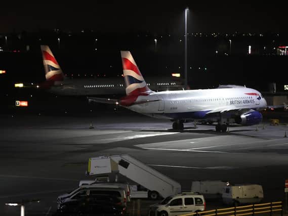 Planes at Heathrow airport were temporarily delayed after the sighting of a drone.