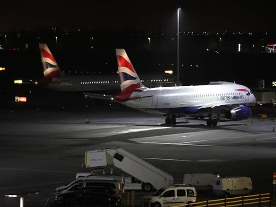 Planes at Heathrow airport were temporarily delayed after the sighting of a drone.