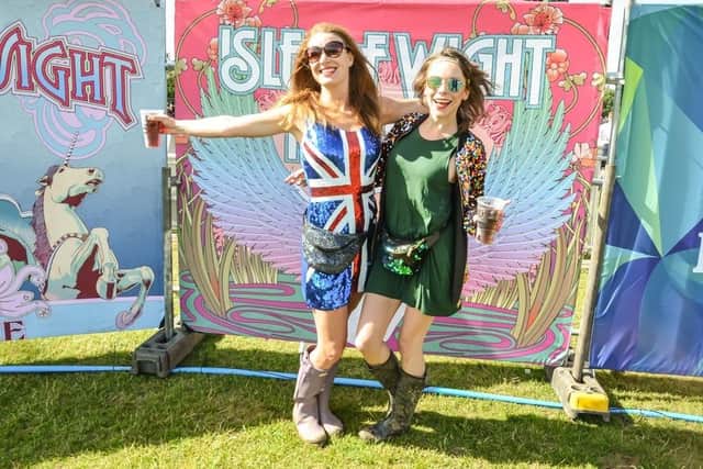 Gerry Cunningham and Rachel Kane at the 2017 Isle of Wight Festival