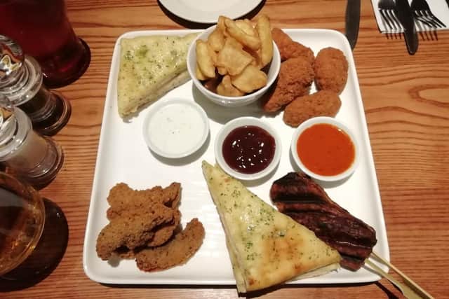 The sharing platter at the Oast and Squire, Fareham.
