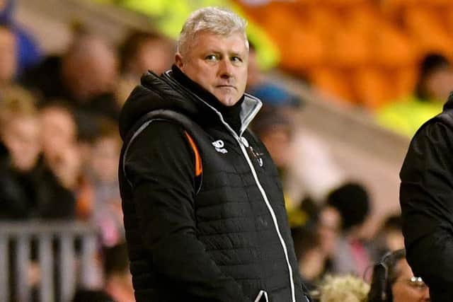 Blackpool boss Terry McPhillips, left.. Picture: Anthony Devlin