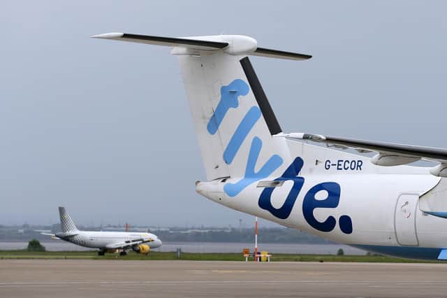 File photo dated 19/05/16 of a Flybe aircraft. Virgin Atlantic and Stobart Group, have agreed an offer on regional airline Flybe in a 2.2 million deal which will see the creation of a new airline group. PRESS ASSOCIATION Photo. Issue date: Friday January 11, 2019. The companies, in conjunction with Cyrus Capital Partners, have agreed an offer of 1p per share for Flybe, which put itself up for sale in November. See PA story CITY Flybe. Photo credit should read: Tim Goode/PA Wire