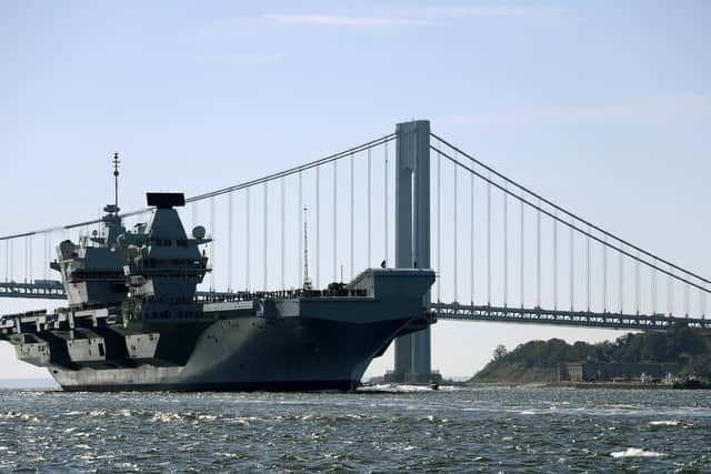 HMS Queen Elizabeth recently returned from her maiden voyage to the US to carry out the first series of flight trials on the F-35B stealth jets. Photo: PO (Phot) Dave Jenkins