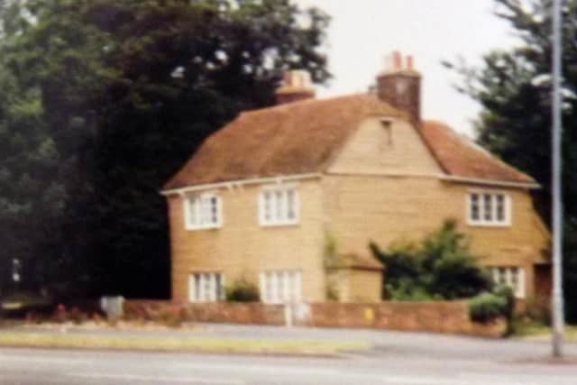 The rear of numbers 59 and 61 Havant Road, Langstone.