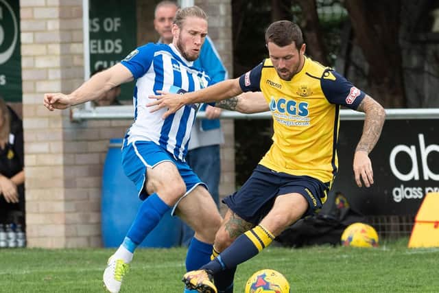 Dan Wooden was on the mark for Moneys against AFC Totton Picture: Keith Woodland