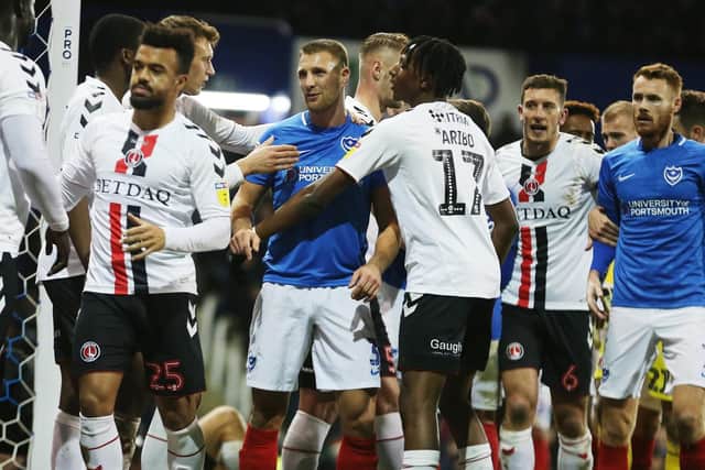 Charlton are chasing the teams above them, including leaders Pompey. Picture: Joe Pepler