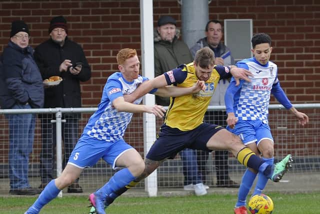 Steve Hutchings & Co were too powerful for AFC Totton on Saturday. Picture: Ian Hargreaves (120119-3)