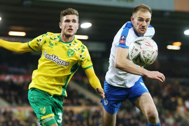 Matt Clarke will make his 150th appearance for Pompey should he feature at Oxford on Saturday. Picture: Joe Pepler