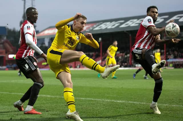 Gavin Whyte in action for Oxford against Brentford in this season's FA Cup Picture: Kate McShane/Getty Images