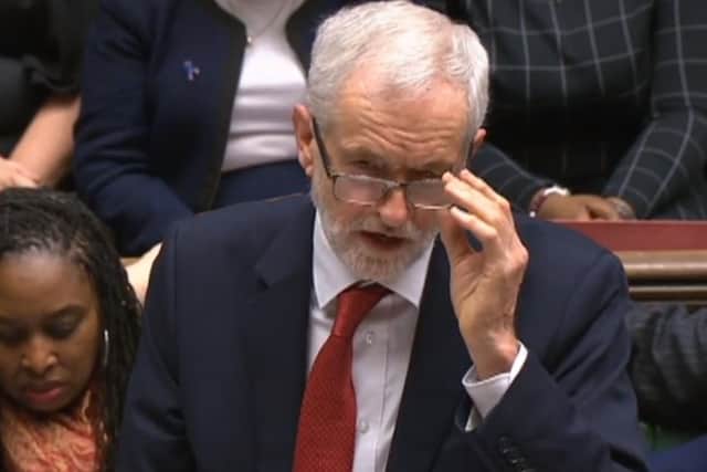 Labour leader Jeremy Corbyn has tabled a vote of no confidence in the government. Photo credit should read: House of Commons/PA Wire