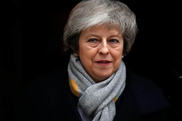 Britain's Prime Minister Theresa May leaves Downing street after the weekly cabinet meeting. Picture: ADRIAN DENNIS/AFP/Getty Images