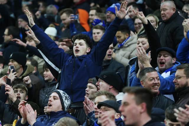Pompey have sold out their allocation for the trip to Luton. Picture: Joe Pepler