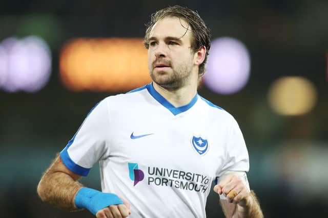 Pompey's Brett Pitman. Picture: Joe Pepler