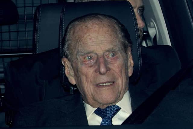 The Duke of Edinburgh leaving the Queen's Christmas lunch at Buckingham Palace, London on Wednesday December 19, 2018. Picture: Aaron Chown/PA Wire