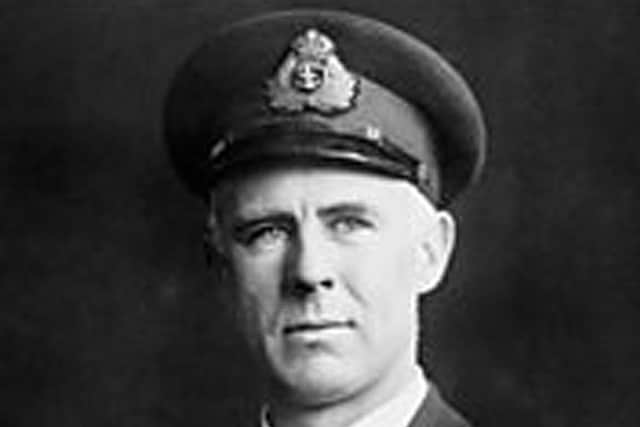 Norman Wilkinson in RNVR uniform.