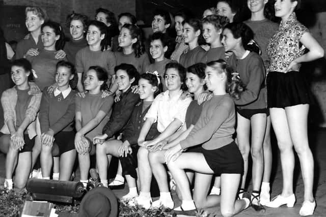 Girls at the Empire Theatre, Portsmouth in 1954. Are there any faces you recognise here?