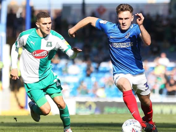 Portsmouth vs Plymouth Argyle in League One. Picture: Joe Pepler