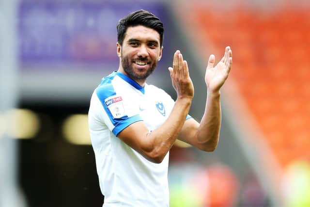 Danny Rose has applauded the Fratton faithful following his departure for Swindon. Picture: Joe Pepler