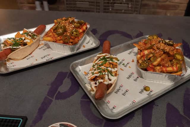 Hot dogs Bangerz 'n' Brewz Picture: Keith Woodland (190119-5)