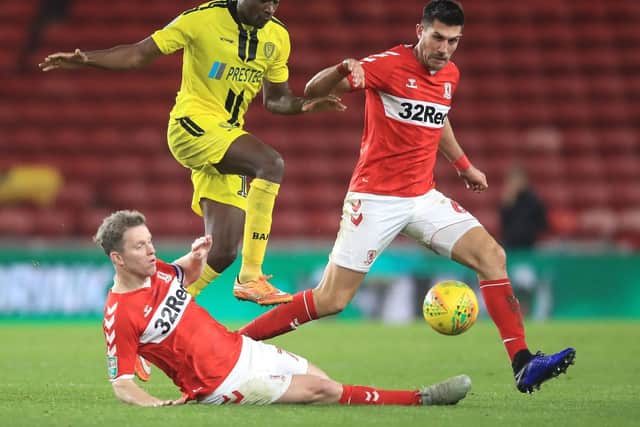 Middlesbrough's Grant Leadbitter (bottom left) has been linked with Sunderland. Picture: Owen Humphreys/PA Wire