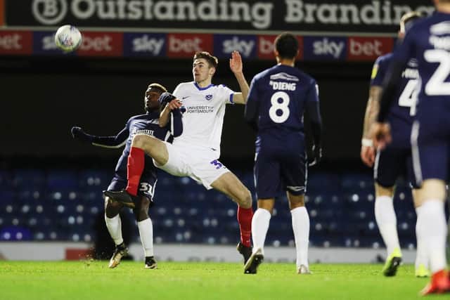 Matt Casey has done very well for Pompey when he has played during the run to the semi-finals of the Checkatrade Trophy. Picture: Joe Pepler