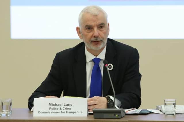 Michael Lane at a previous police and crime panel meeting