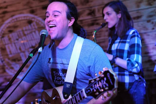 The FreeDub Press performing inside the Emporium Bar on Saturday night. Photo: Paul Windsor
