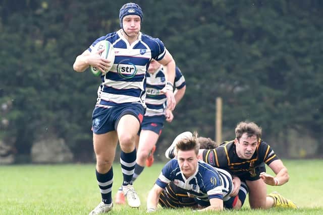 Scott Morris scored two tries for Havant against Thurrock. Picture: Neil Marshall