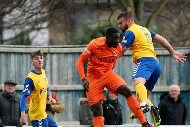 Gosport Borough will have Sam Roberts available for the key match against Weymouth. Picture: Chris Moorhouse