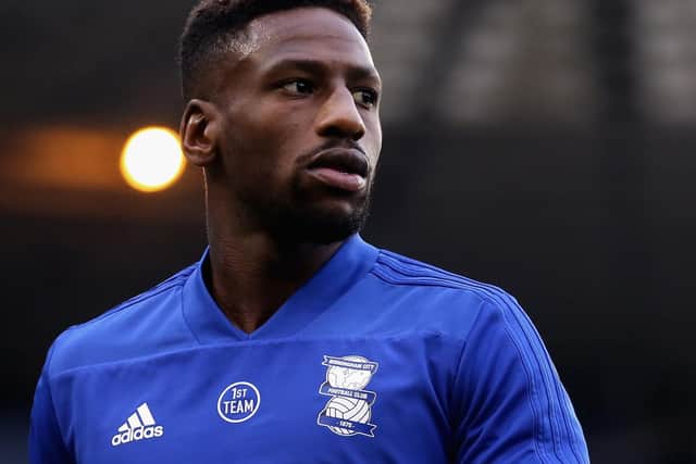 Omar Bogle, who spent the first half of the season on loan at Birmingham, has made the switch to Pompey. Picture: Alex Pantling/Getty Images