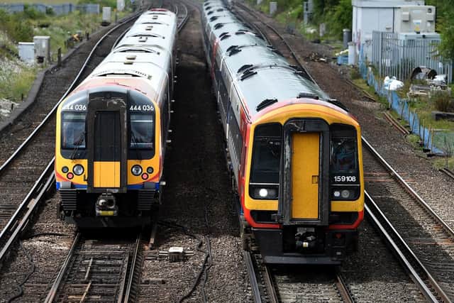 Rail dissatisfaction. Andrew Matthews/PA Wire