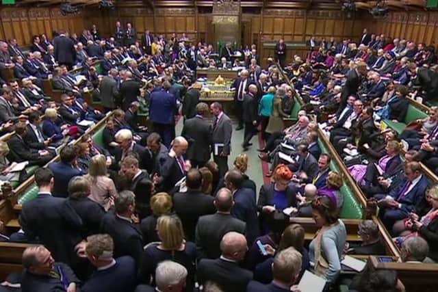 MPs gather in the House of Commons for the Brexit amendments. Picture: PA Wire