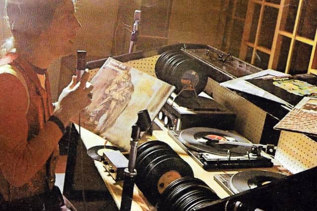 PICTURE 3: By the 1970s the Sunshine Holiday Camp on Hayling Islance had become a centre. Any idea who the DJ is?