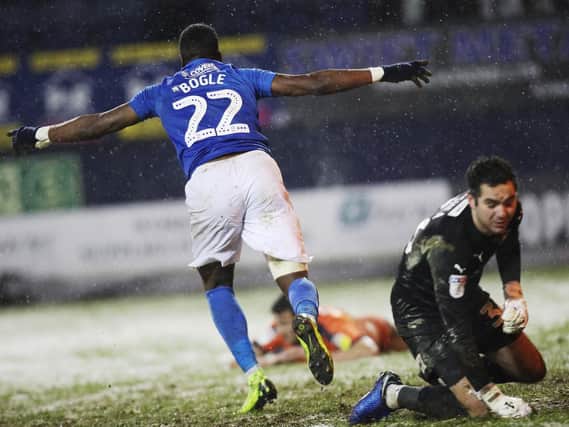 New Pompey striker Omar Bogle. Picture: Joe Pepler