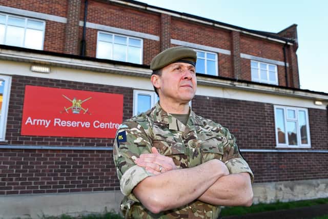 Major Andy Carre, the commanding officer of C Company 4PWRR based at the Army Reserve Centre in Cosham
Picture: Malcolm Wells (190130-2828)