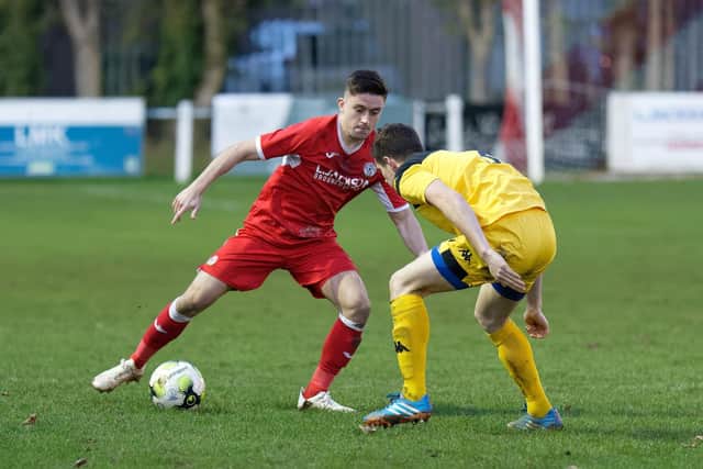 Horndean defender Benny Read is a target for Sheffield United. Picture: Neil Marshall (181222-007)