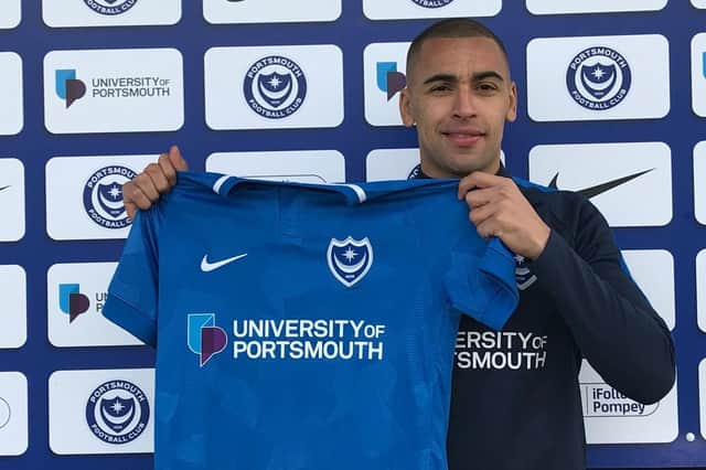 James Vaughan represented Pompey's fifth new arrival in January. Picture: Portsmouth FC