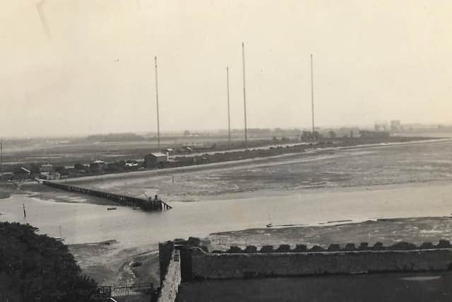 A very flat Portsea Island with Horsea Island to the forefront taken from the tower of Portchester Castle in 1886. Photo: Barry Cox collection.