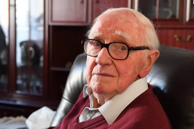 John Gardner, 84, at home in Southsea. Picture: Malcolm Wells (190130-2937)