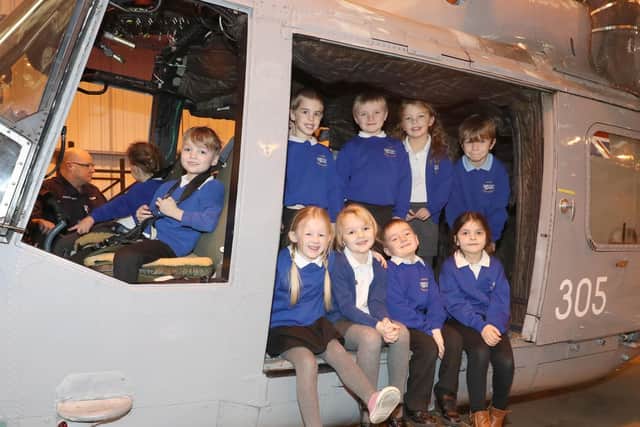 Children from Grange Infant School were given an extra special treat recently as they visited HMS Sultan. Picture: PO Phot Nicola Harper