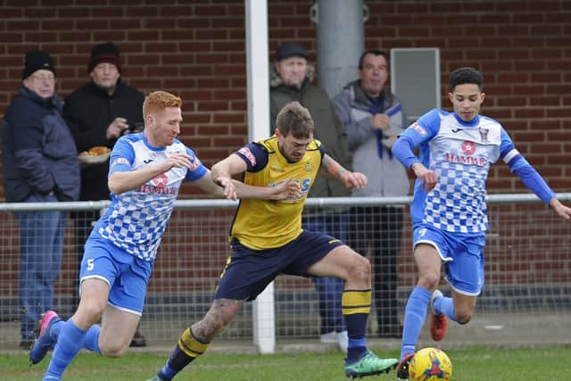 Moneyfields take on AFC Portchester on Tuesday. Picture: Ian Hargreaves  (120119-2)