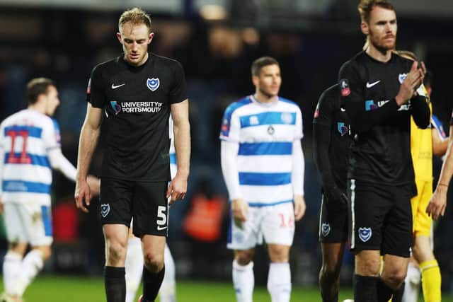 Pompey battled well but lost out at QPR. Picture: Joe Pepler