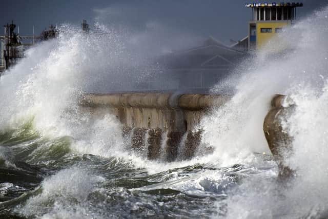 High winds are expected to batter Portsmouth this week. Picture: Lou Louis