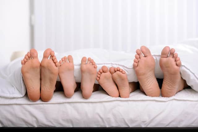 Rick says his family have been playing musical beds recently.