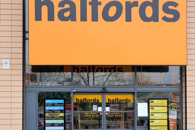 File photo of a Halfords store in Cambridge. Picture by Chris Radburn/PA Wire