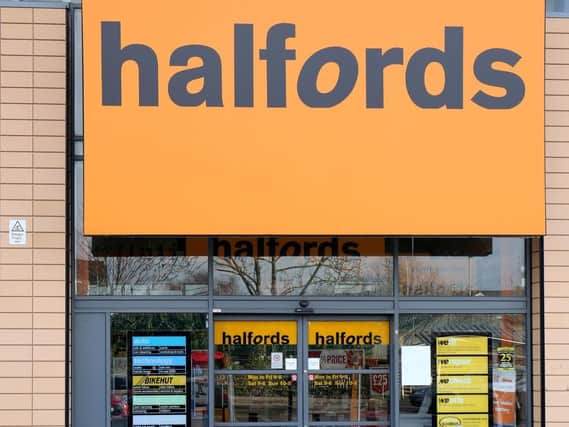 File photo of a Halfords store in Cambridge. Picture by Chris Radburn/PA Wire