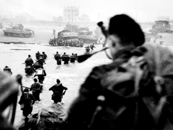 Troops storming the Normandy beaches on D-Day.
Photo: PA