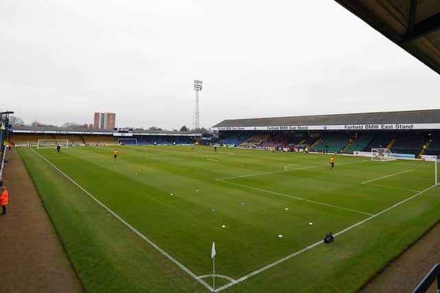 General view of the pitch at Roots Hall