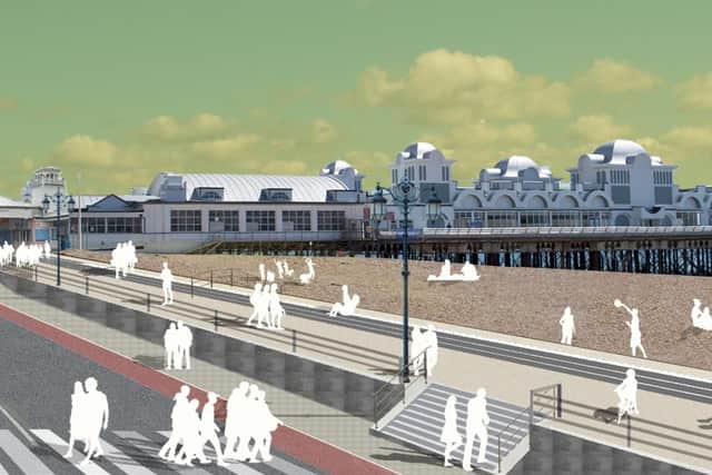 New designs for the sea defences at South Parade Pier